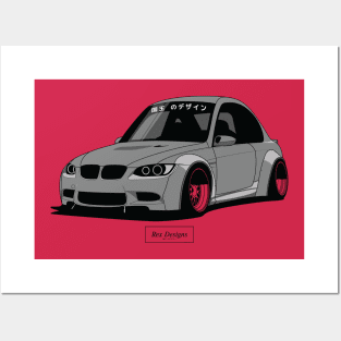 BMW E92 (Grey) Posters and Art